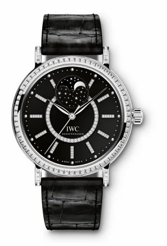 IWC Portofino Automatic Moon Phase 37 White Gold / Diamond / Black IW4590-04 (4590-04, IW459004)